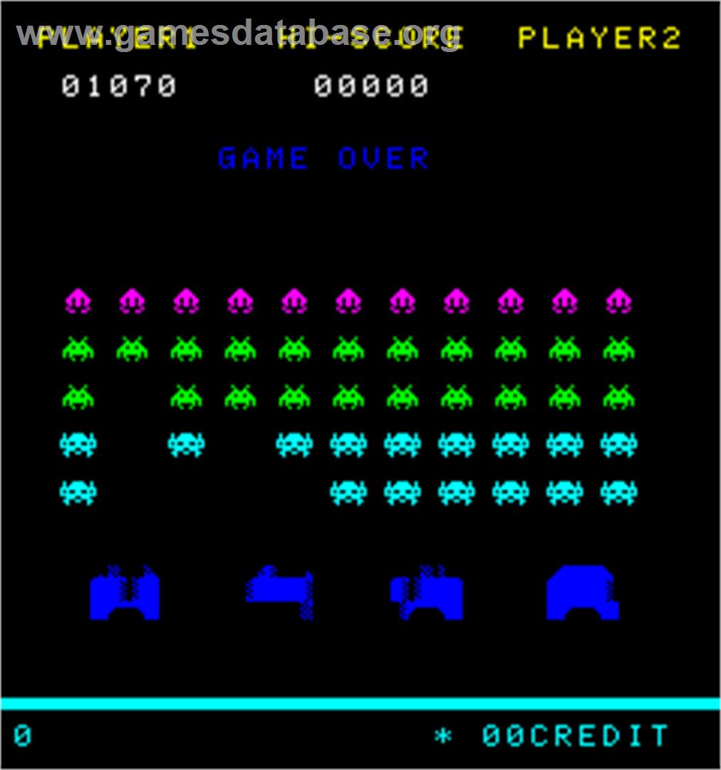 Space Intruder - Arcade - Artwork - Game Over Screen