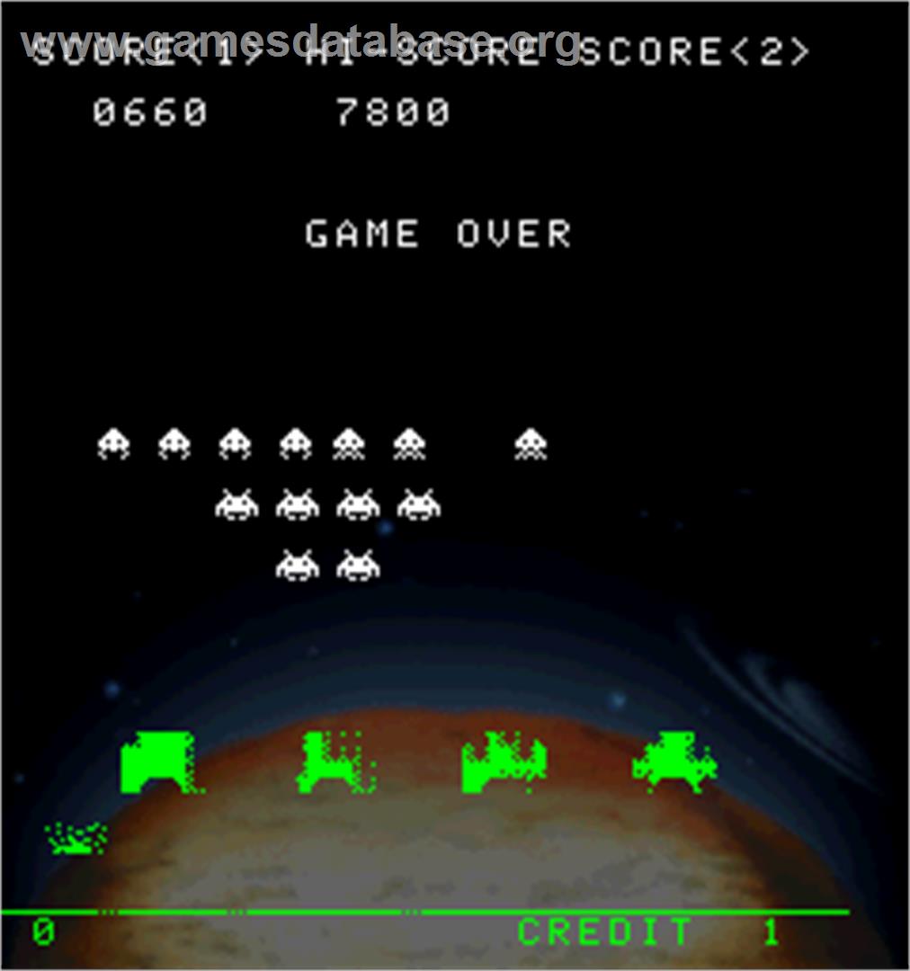 Space Invaders Anniversary - Arcade - Artwork - Game Over Screen