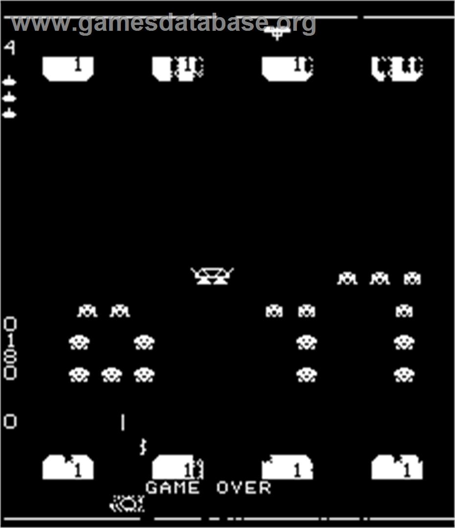 Space Invaders II - Arcade - Artwork - Game Over Screen