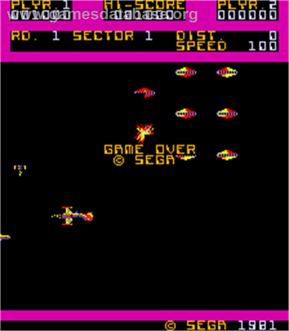 Space Odyssey - Arcade - Artwork - Game Over Screen