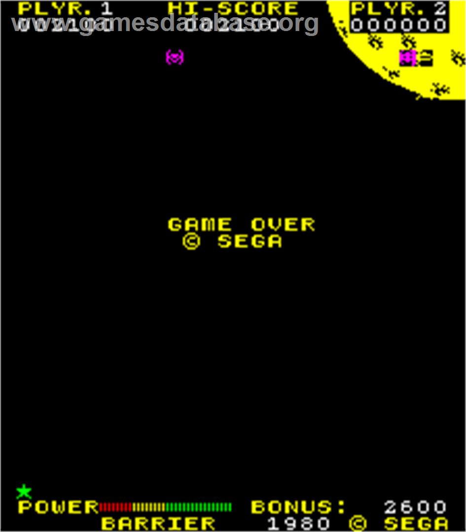 Space Trek - Arcade - Artwork - Game Over Screen