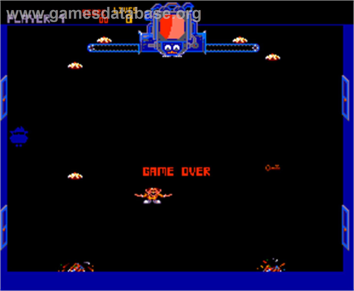Splat! - Arcade - Artwork - Game Over Screen