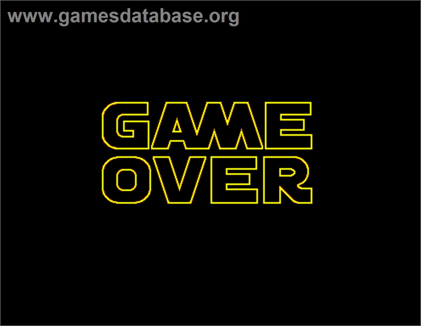 Star Wars Arcade - Arcade - Artwork - Game Over Screen