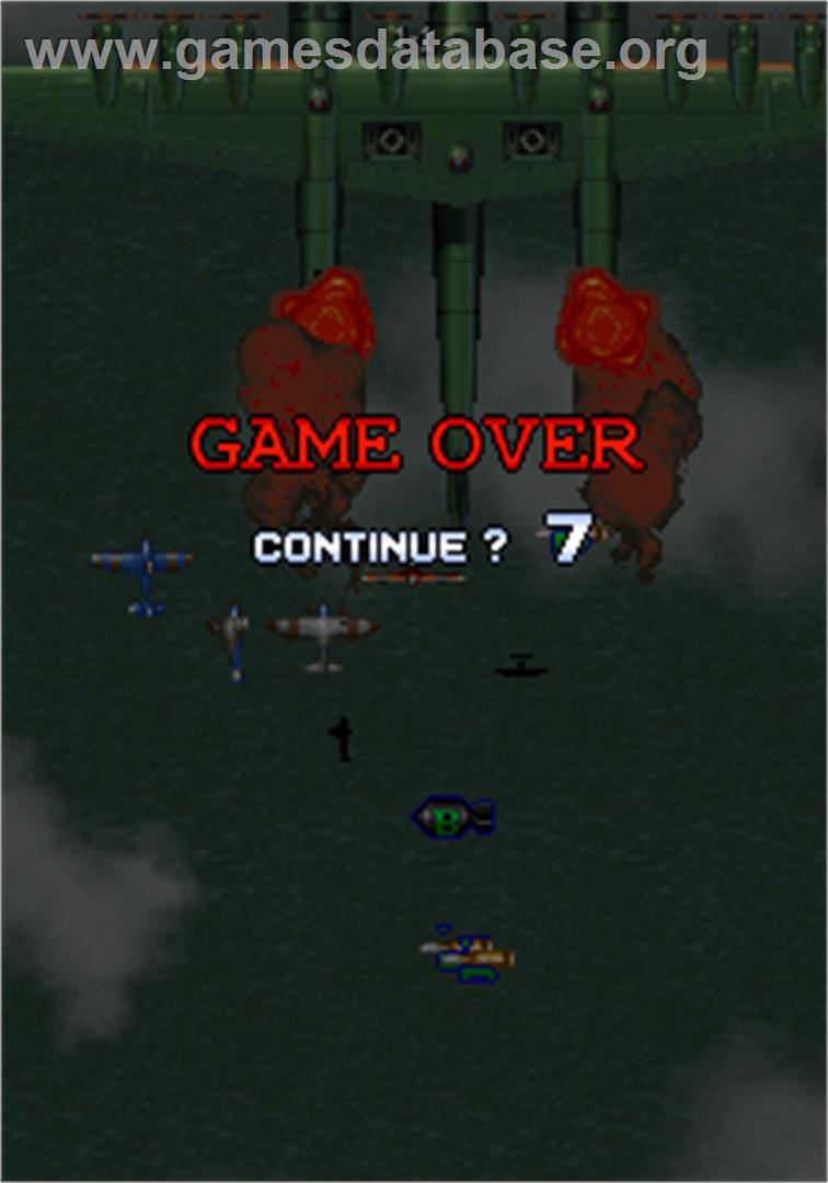Strikers 1945 II - Arcade - Artwork - Game Over Screen