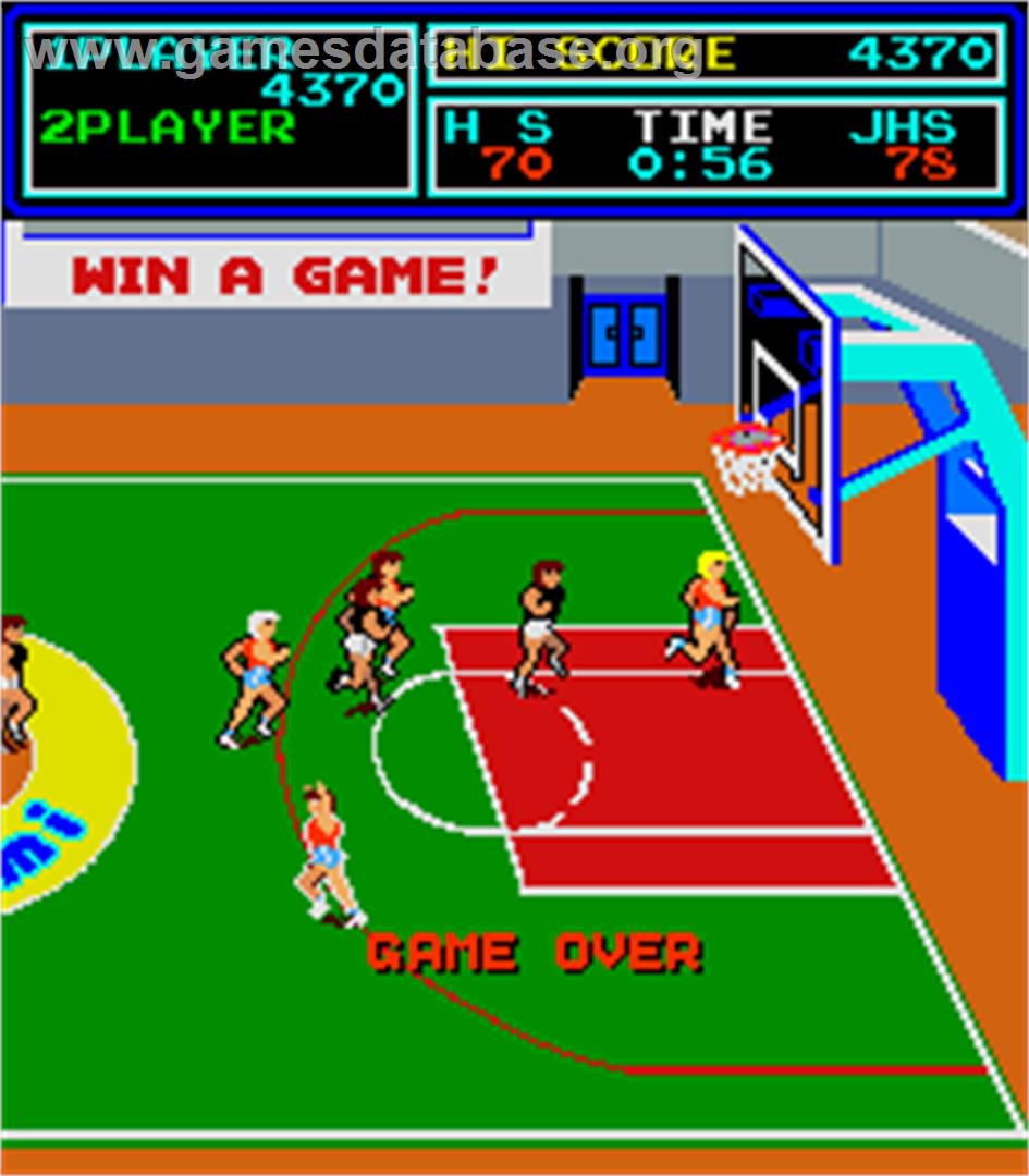 Super Basketball - Arcade - Artwork - Game Over Screen
