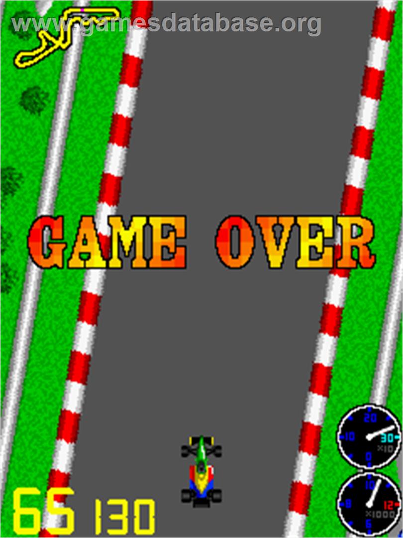 Super Formula - Arcade - Artwork - Game Over Screen