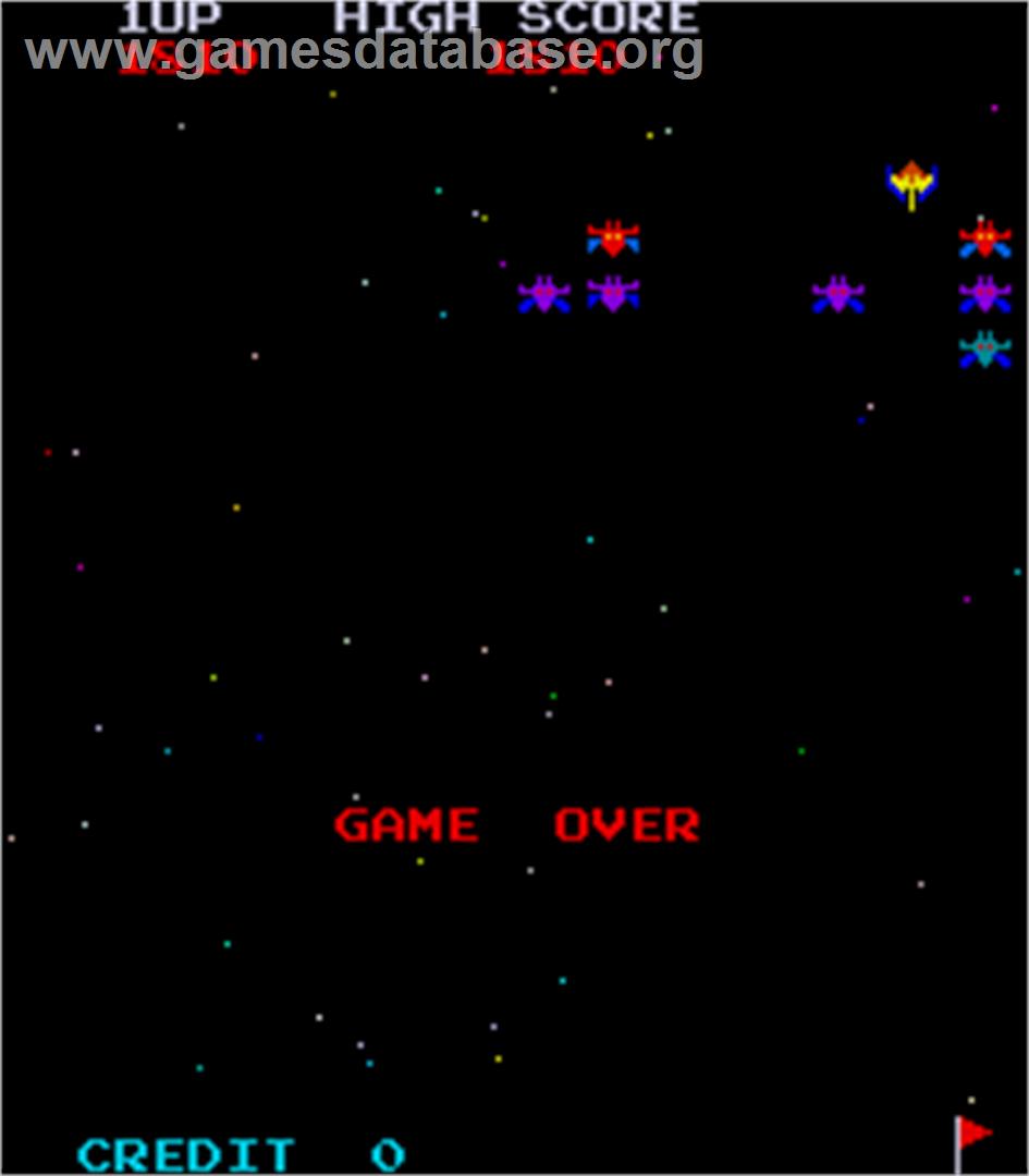 Super Galaxians - Arcade - Artwork - Game Over Screen