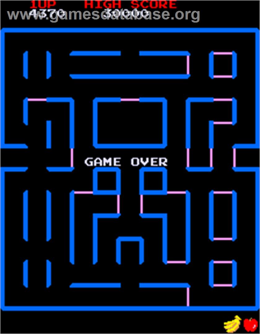 Super Pac-Man - Arcade - Artwork - Game Over Screen
