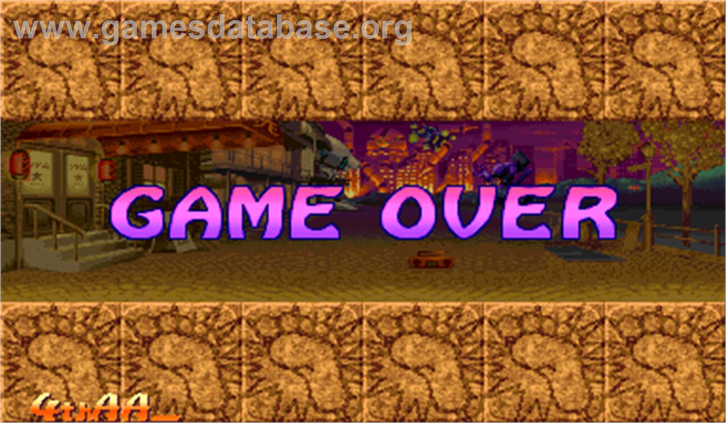 Super Puzzle Fighter II Turbo - Arcade - Artwork - Game Over Screen