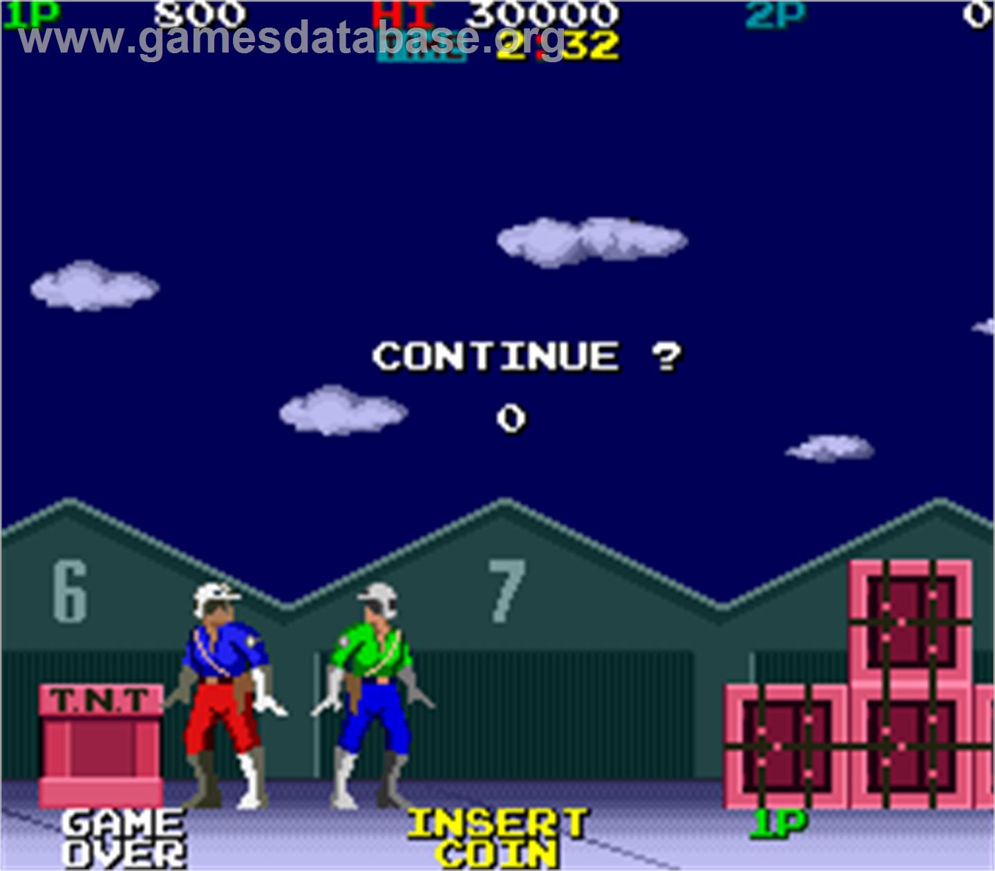 Super Ranger - Arcade - Artwork - Game Over Screen