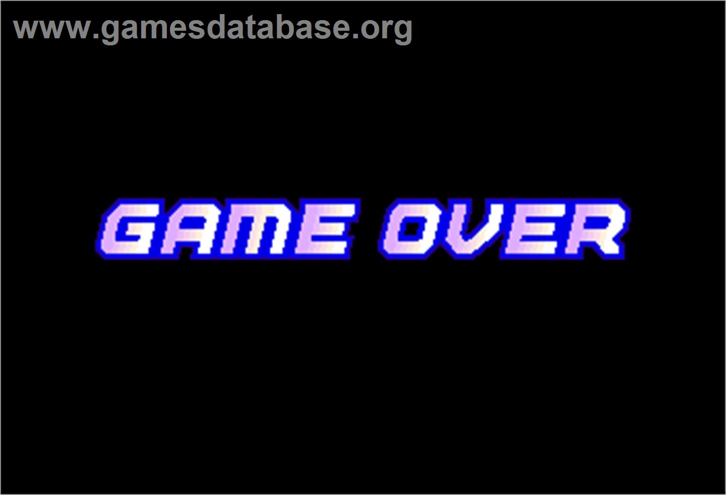 Super Volley '91 - Arcade - Artwork - Game Over Screen