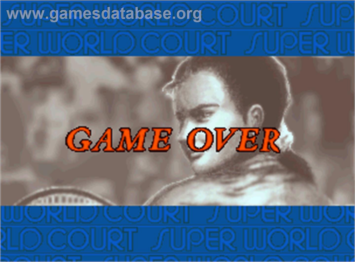Super World Court - Arcade - Artwork - Game Over Screen