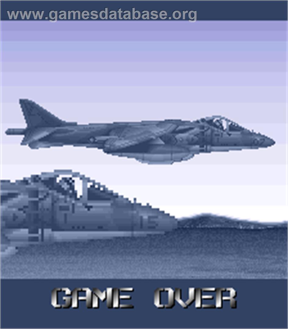 Task Force Harrier - Arcade - Artwork - Game Over Screen