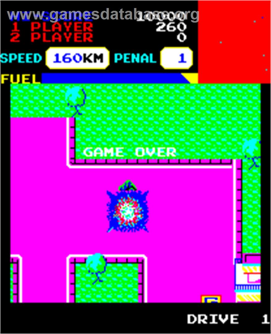 Taxi Driver - Arcade - Artwork - Game Over Screen