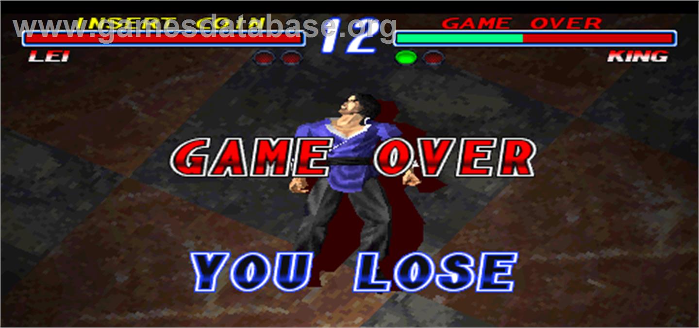 Tekken 2 Ver.B - Arcade - Artwork - Game Over Screen