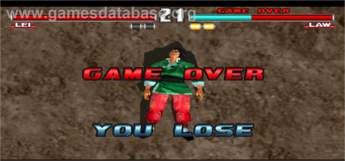 Tekken 3 - Arcade - Artwork - Game Over Screen