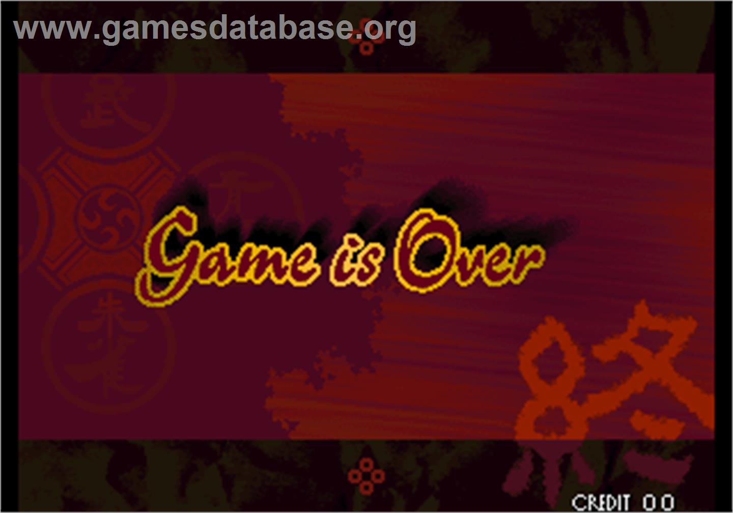 The Last Soldier - Arcade - Artwork - Game Over Screen