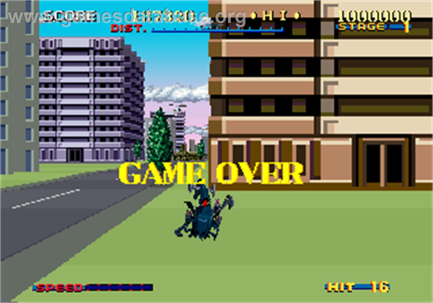 Thunder Blade - Arcade - Artwork - Game Over Screen