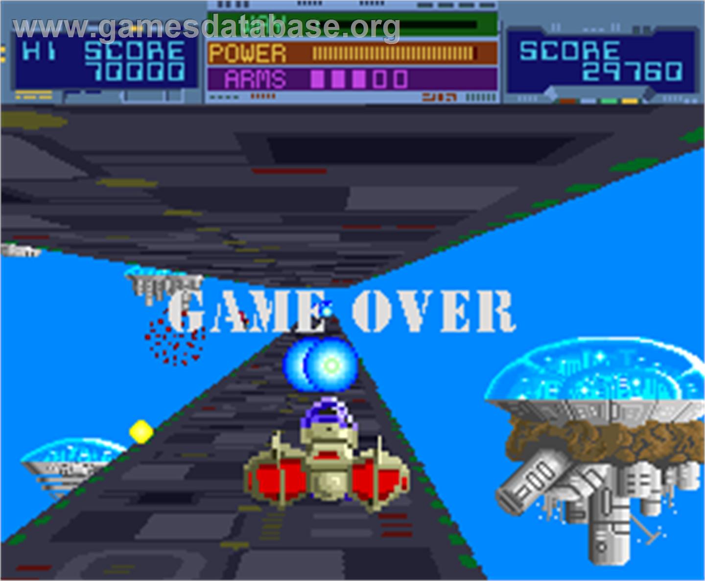 Thunder Ceptor - Arcade - Artwork - Game Over Screen