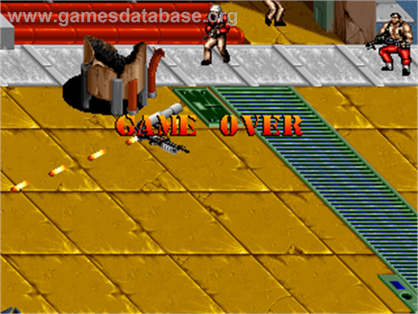 Thunder Zone - Arcade - Artwork - Game Over Screen