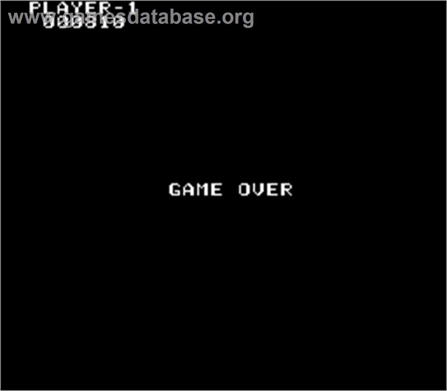 Time Tunnel - Arcade - Artwork - Game Over Screen
