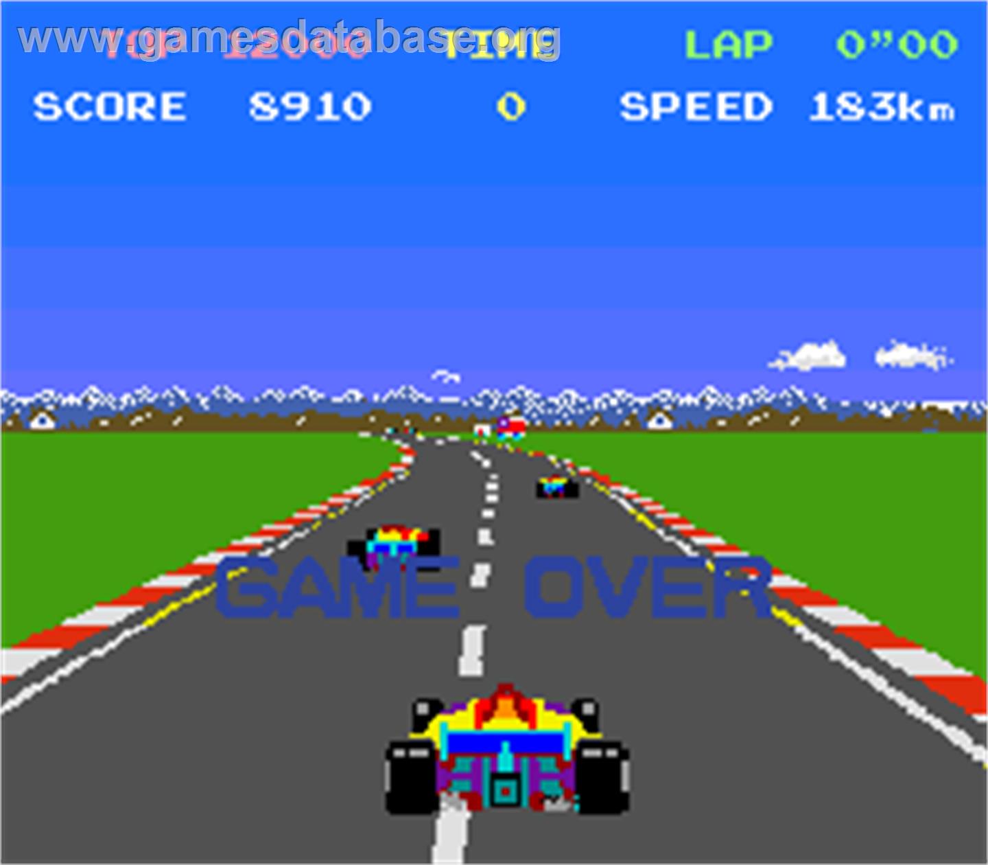 Top Racer - Arcade - Artwork - Game Over Screen