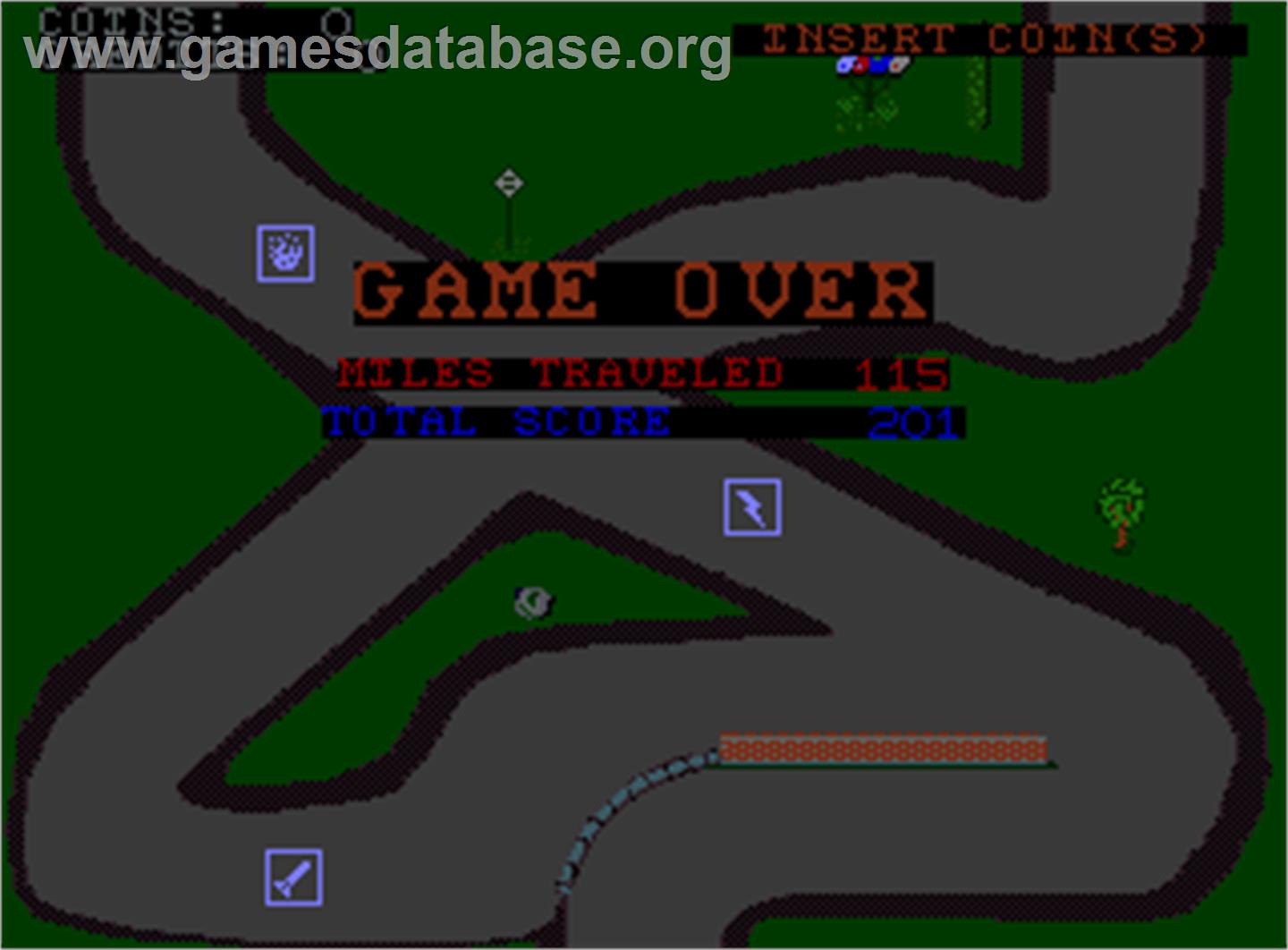 Top Secret - Arcade - Artwork - Game Over Screen