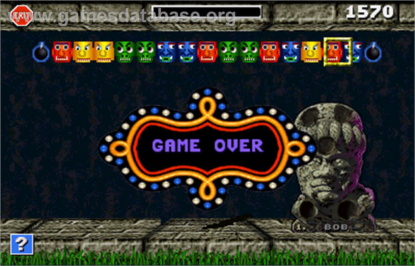 Touchmaster 5000 - Arcade - Artwork - Game Over Screen