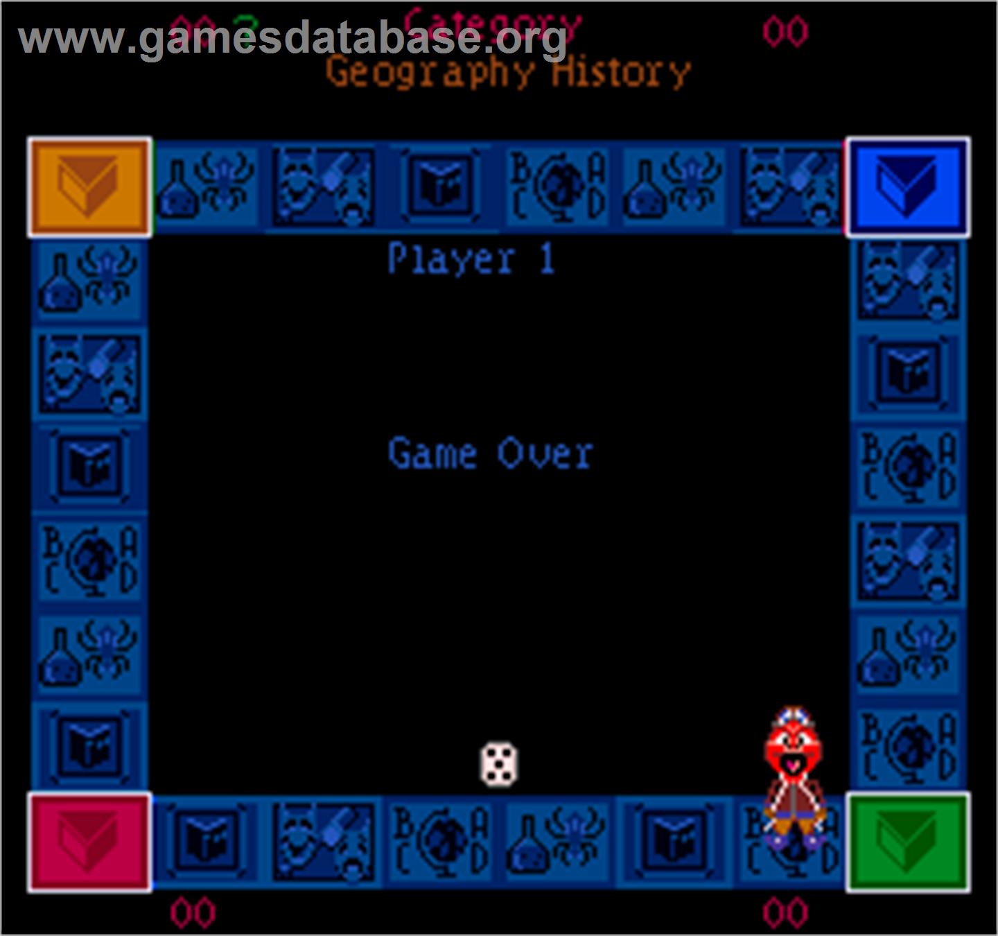 Trivial Pursuit - Arcade - Artwork - Game Over Screen