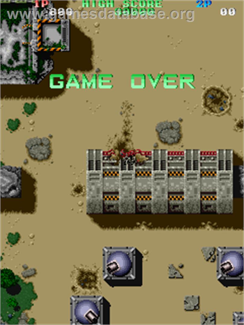 Twin Cobra - Arcade - Artwork - Game Over Screen