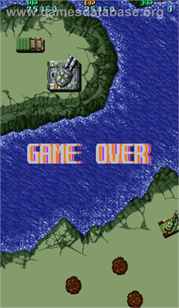 Twin Hawk - Arcade - Artwork - Game Over Screen