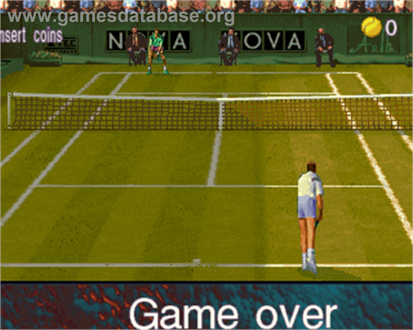Ultimate Tennis - Arcade - Artwork - Game Over Screen