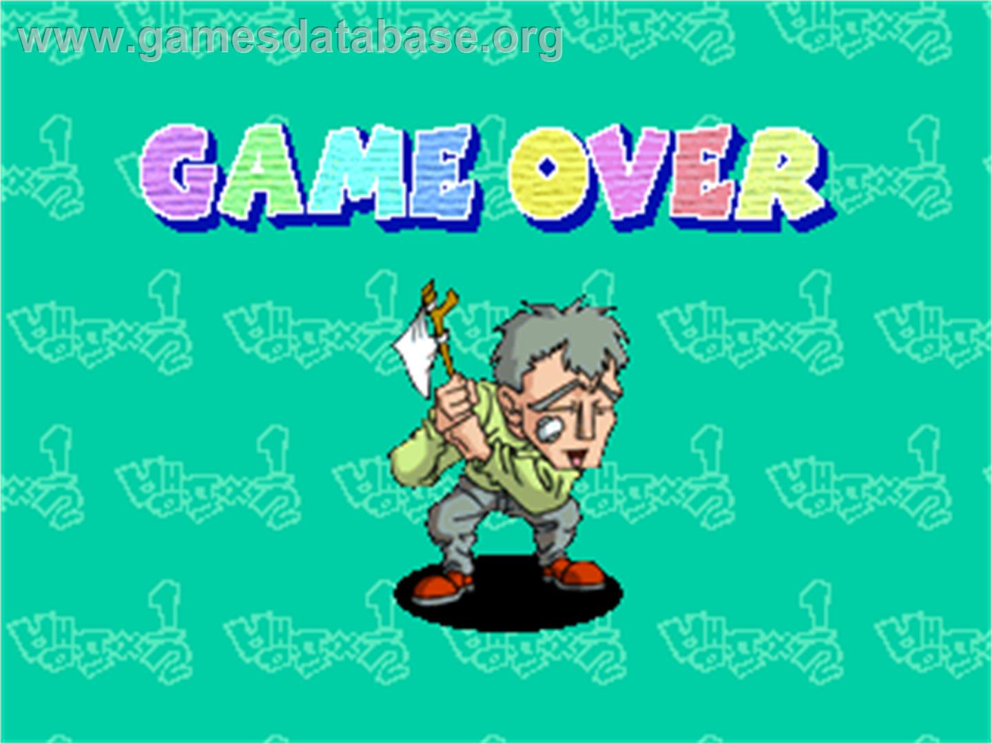 Vamf x1/2 - Arcade - Artwork - Game Over Screen