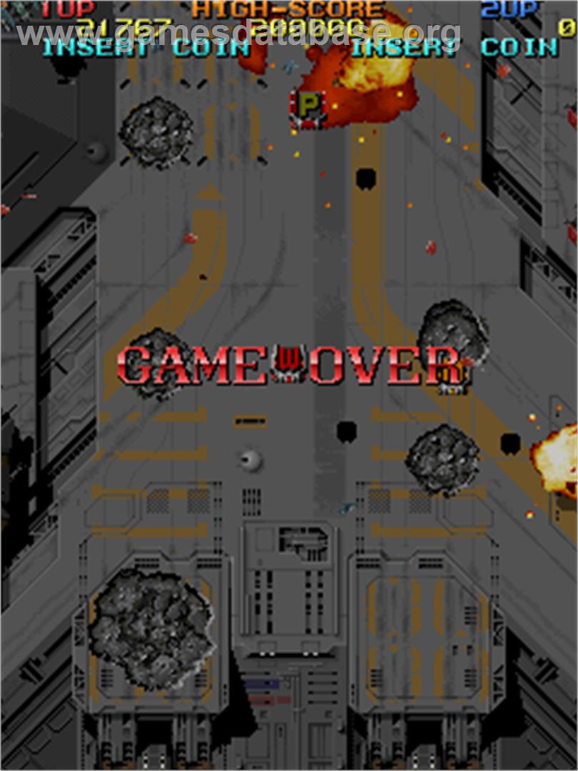 Viper Phase 1 - Arcade - Artwork - Game Over Screen