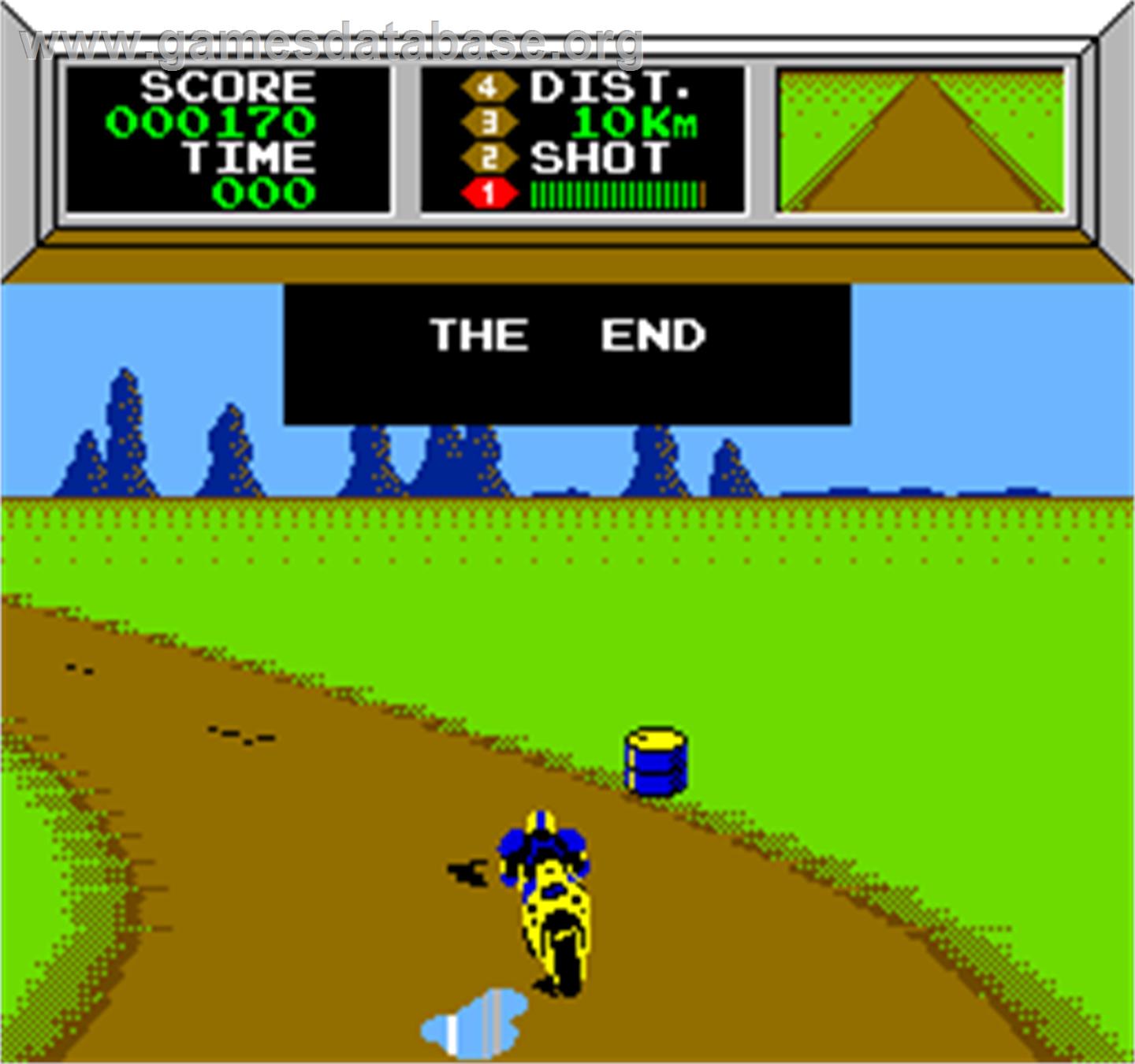 Vs. Mach Rider - Arcade - Artwork - Game Over Screen