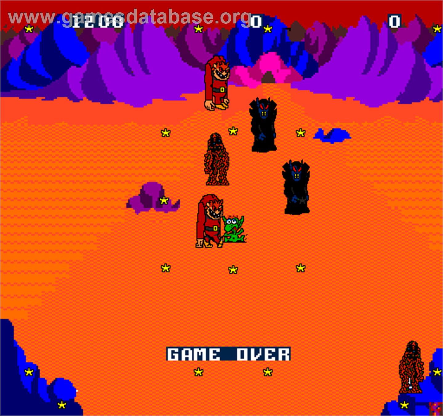 Wacko - Arcade - Artwork - Game Over Screen