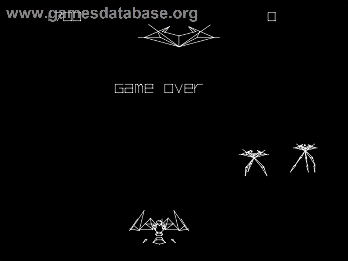 War of the Worlds - Arcade - Artwork - Game Over Screen