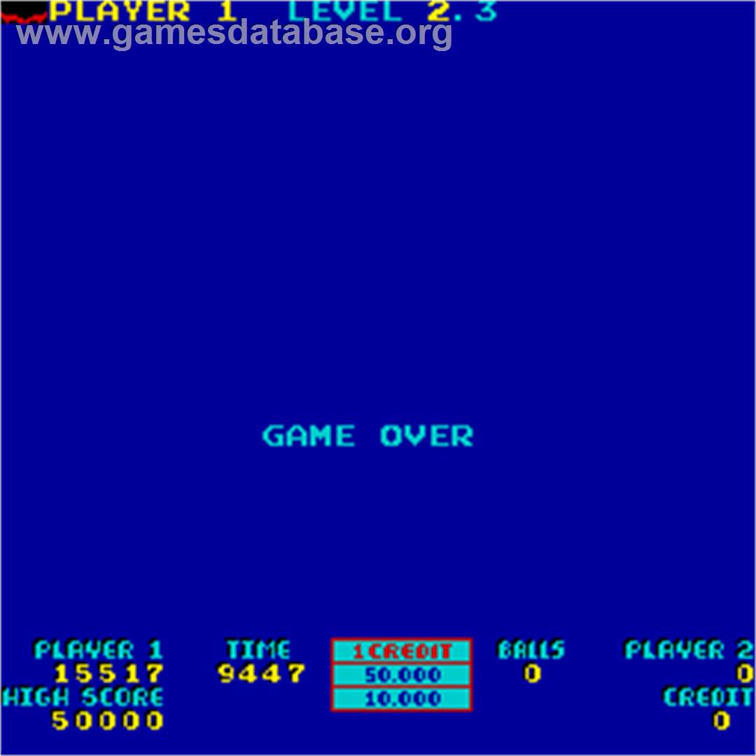 Wink - Arcade - Artwork - Game Over Screen
