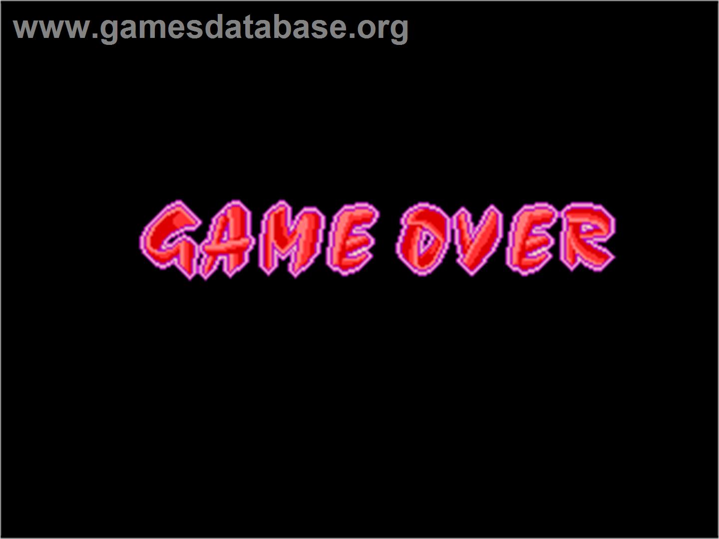 World Grand Prix - Arcade - Artwork - Game Over Screen