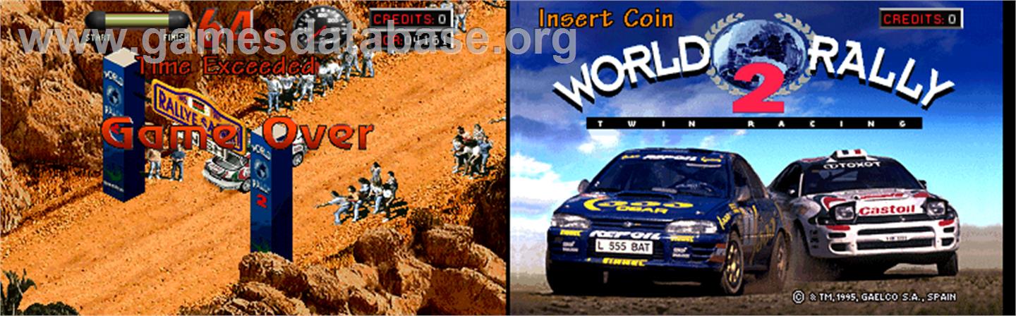 World Rally 2: Twin Racing - Arcade - Artwork - Game Over Screen