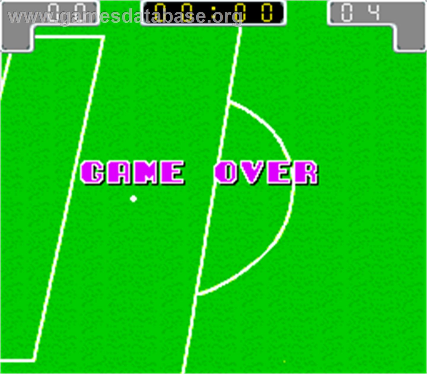 Worldcup '90 - Arcade - Artwork - Game Over Screen