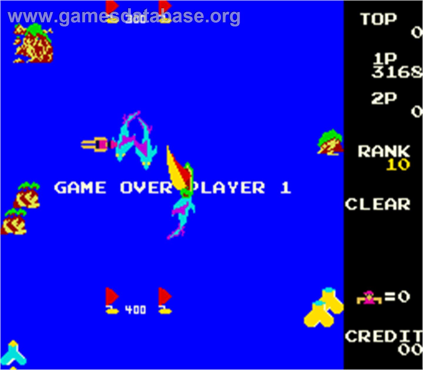 Yachtsman - Arcade - Artwork - Game Over Screen