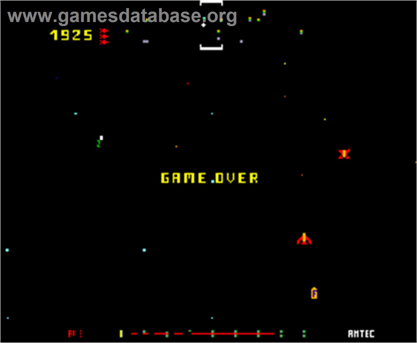 Zero - Arcade - Artwork - Game Over Screen