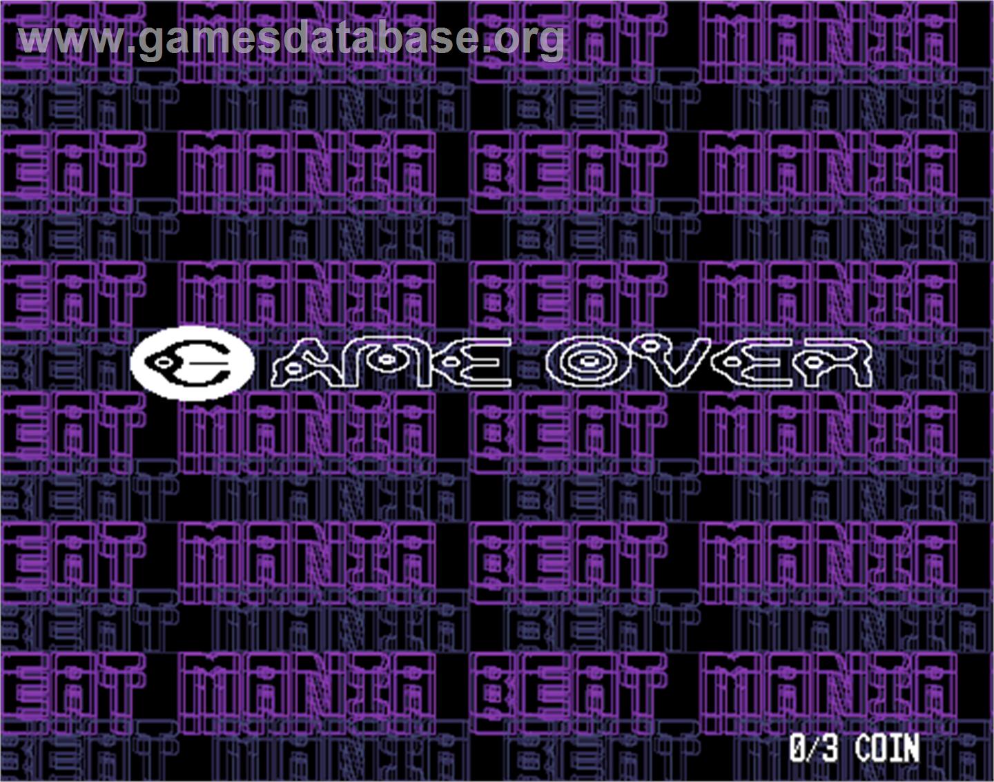 beatmania 4th MIX - Arcade - Artwork - Game Over Screen