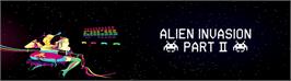 Arcade Cabinet Marquee for Alien Invasion.