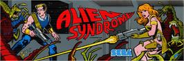 Arcade Cabinet Marquee for Alien Syndrome.
