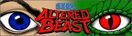 Arcade Cabinet Marquee for Altered Beast.