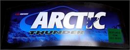 Arcade Cabinet Marquee for Arctic Thunder.