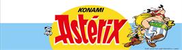 Arcade Cabinet Marquee for Asterix.