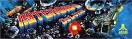 Arcade Cabinet Marquee for Asteroids Deluxe.